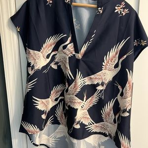 Shein blouse. High low style. Size large. Never worn